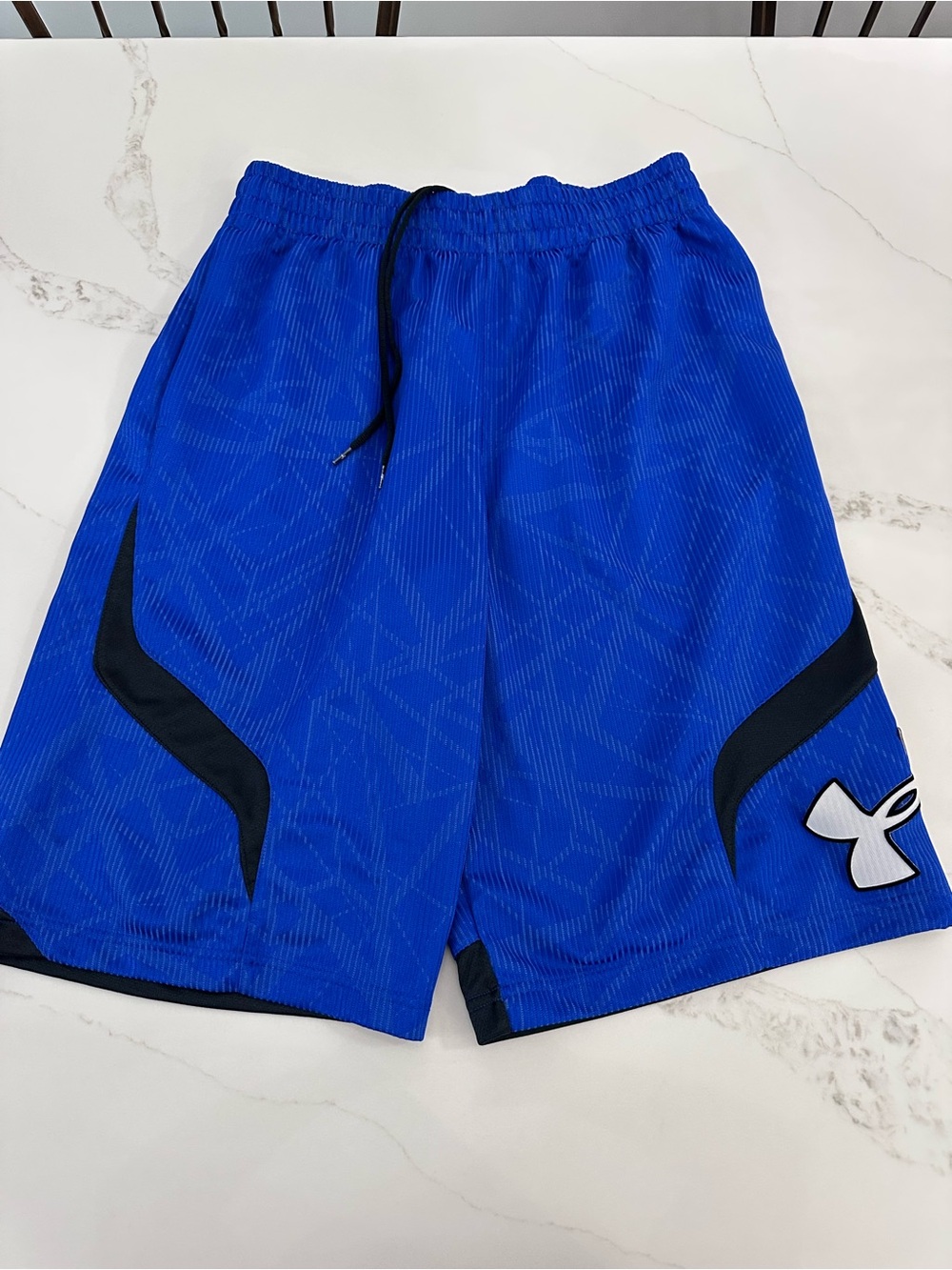 Under Armour Royal Blue Athletic Shorts with Black Accents